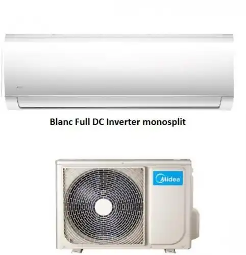 Azonnali szállítás Midea MSMADU-24HRFN1-QRD0GW Blanc Full DC Inverteres monosplit klíma 7,1 kWMidea