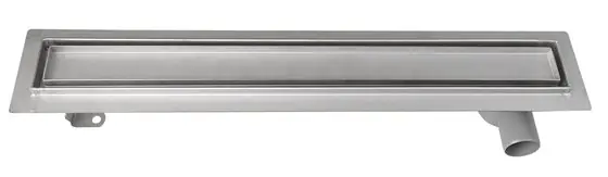 Aqualine Inox padlóösszefolyó burkolható rosttal, 86x14 cm, Inox (2710-90)Aqualine Árcsökkenés