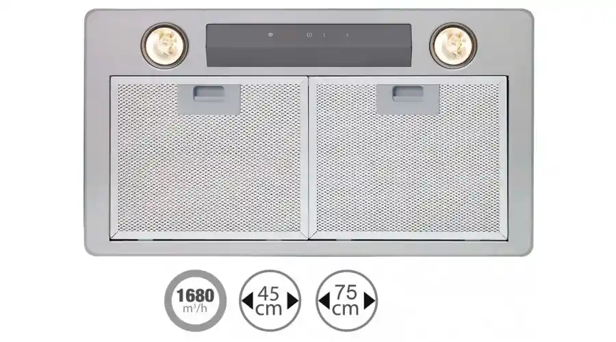 Cata GL-45/A LED beépíthető páraelszívó 45 cm, inox, 02030303Cata Gyors kiszállítás