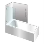 Varioglass Globus 601 80x150 cm-es kádparaván, víztiszta üvegVarioglass Rendeld meg most