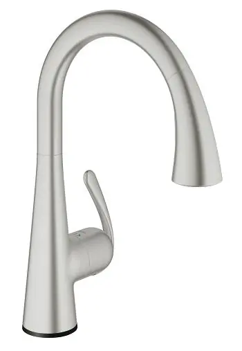 Nézd meg most Grohe Zedra Touch egykaros mosogató csaptelep, supersteel 30219 DC1 (30219DC1)Grohe