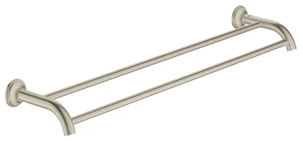 Akció Grohe Essentials Authentic dupla törölköző tartó, csiszolt nikkel 40654 EN1 (40654EN1)Grohe