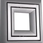 Szezonális akció Sapho LIBRA SOFT 650x650mm fürdőszobai radiátor, 466W, strukturált ezüst (LS-707S) PP707SSSapho