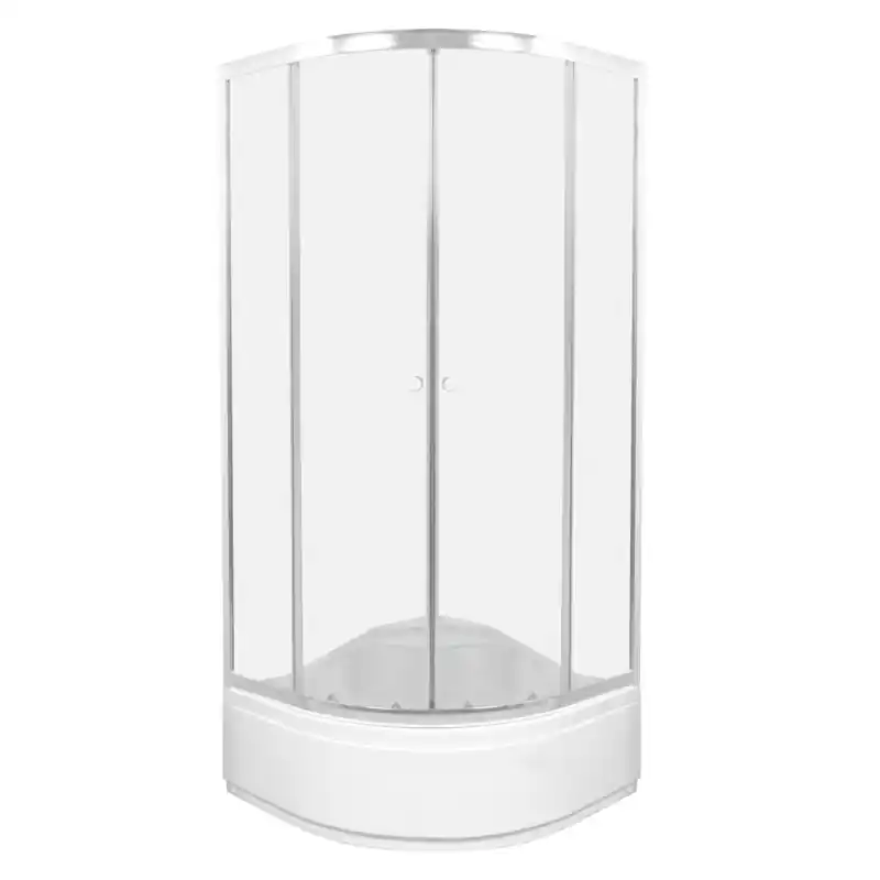 Kerra Kaja íves mélytálcás zuhanykabin, Betét: Barna biztonsági üveg, Zuhanykabin méret: 90x90 cmKerra Exkluzív ajánlat