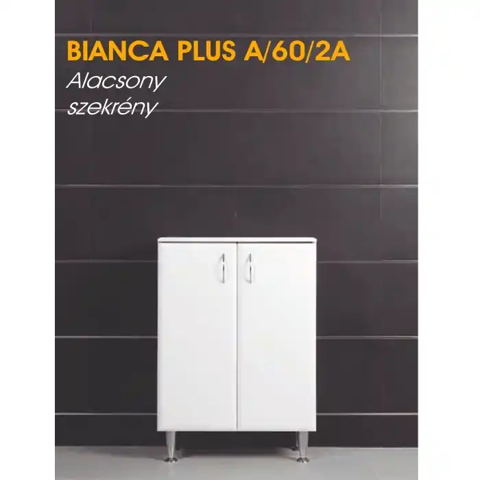 Azonnali szállítás Vertex Bianca Plus alacsony 60 szekrény két ajtóvalVertex