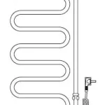 RADECO ES7CR ELEKTROMOS CSŐRADIÁTOR 1050X450 mm, krómRadeco Szezonális akció