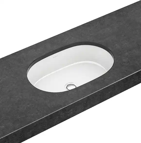 Nézd meg most Villeroy & Boch Architectura 54x34 cm alulról beépíthető mosdó túlfolyó nélkül CeramicPlus felülettel 4176 61 R1 (417661R1)Villeroy & Boch
