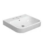 Biztonságos fizetés Duravit Happy D.2 60x50,5 cm bútorral aláépíthető mosdó három csaplyukkal 2318600030Duravit