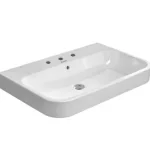 Azonnali szállítás Duravit Happy D.2 65x50,5 cm bútorral aláépíthető mosdó csiszolt három csaplyukkal 2318650025Duravit
