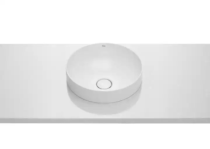 Legkelendőbb Roca Inspira ROUND 37 cm pultba építhető FINECERAMIC mosdó A32752R000Roca