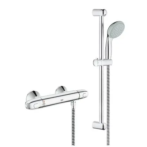 Expressz kézbesítés Grohe Grohtherm 1000 termosztátos zuhanycsaptelep zuhanyszettel 34151003Grohe