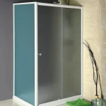 Szuper akció AQUALINE AMADEO zuhanyajtó 100 cm-es, BRICK üveg BTS100Aqualine