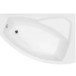 Besco RIMA 130x85 cm jobbos aszimmetrikus kád, fehér WAR-130-NPBesco Kihagyhatatlan ajánlat