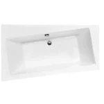 Besco INFINITY 150x90 cm balos aszimmetrikus kád, fehér WAI-150-NLBesco Expressz szállítás