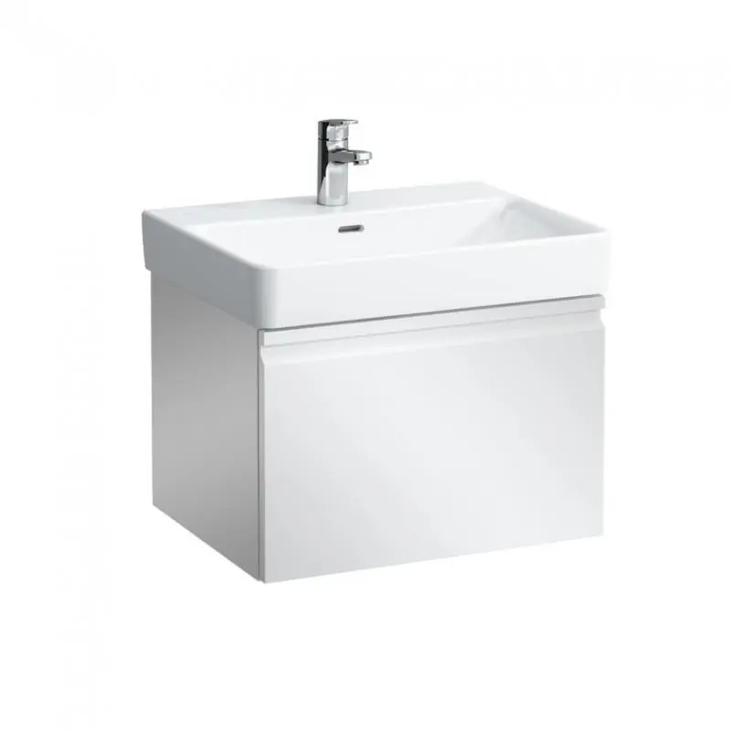 Outlet Laufen Pro S mosdószekrény 810963 tip. mosdóhoz 1 fiókkal és belső fiókkal, fényes fehér H4833720964751Laufen