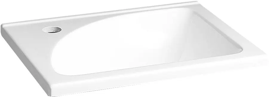 AQUALINE Öntöttmárvány mosdó 40x32cm, fehér (LM408)Aqualine Kedvezményes ár