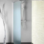 Sapho AQUALINE WALK IN 110 cm fix zuhanyfal BRICK üveggel, króm WI110Aqualine Nézd meg most