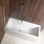 Árcsökkenés Sapho AQUALINE VILMA 60 cm balos kádparaván BRICK üveggel, króm AQ6018LAqualine