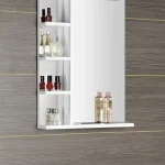 AQUALINE KORIN LED tükör világítással és polccal, 52x70x12cm KO355Aqualine Kedvezmény