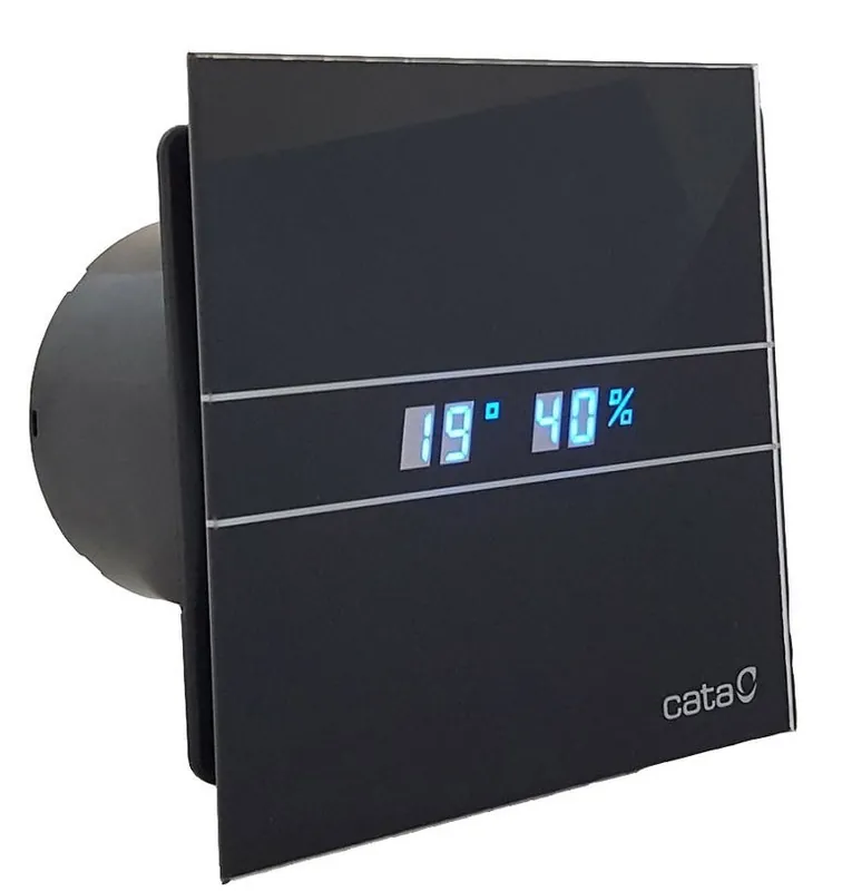 Cata E-100GTH BK páraérzékelős ventilátor, fekete üveg 00900602Cata Ne maradj le