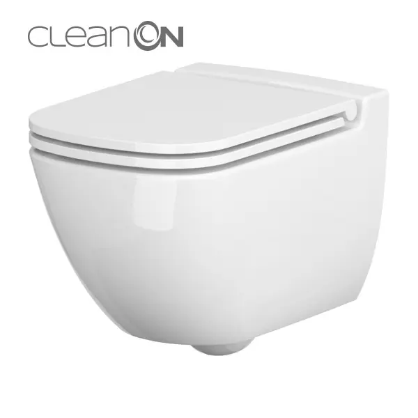 Cersanit Caspia perem nélküli fali wc, lassú záródású ülőkével K701-103Cersanit Legjobb ár