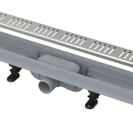 Végkiárusítás ALCA (Alcaplast) APZ10/Simple műanyag zuhanyfolyóka fém ráccsal (650 mm)Alcaplast