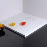 POLYSAN ACORA 80x80x3,5cm öntöttmárvány zuhanytálca, fehér AC001Polysan Újdonság