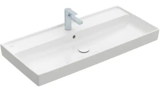 Kihagyhatatlan ajánlat Villeroy & Boch Collaro 100x47 cm mosdó csiszolt alsó felülettel CeramicPlus felülettel 4A331GR1 (4A33 1G R1)Villeroy & Boch