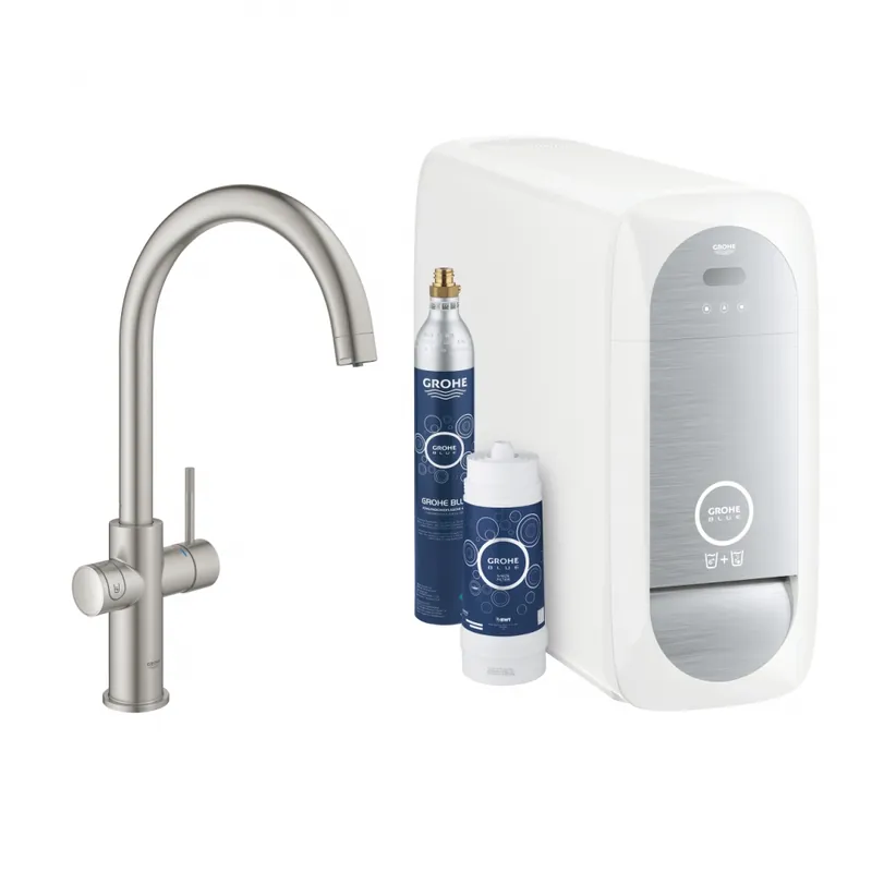 Legjobb ár Grohe Blue Home C-kifolyóval, supersteel 31455DC1 (31455DC0 utódja)Grohe
