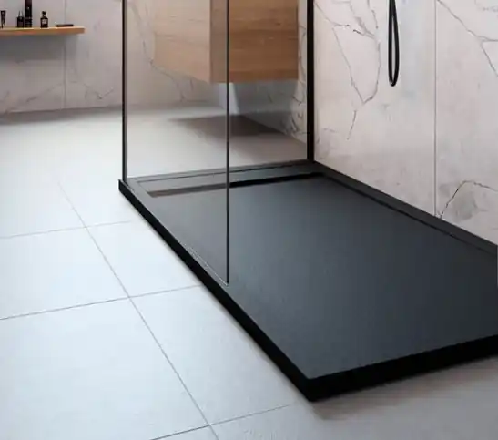 Expressz szállítás Radaway Teos F 140x100 cm szögletes öntöttmárvány zuhanytálca, antracit HTF140100-64Radaway