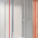 Radaway Nes KDS II 120 szögletes zuhanykabin (ajtó része), jobbos 10033120-01-01RRadaway Kiárusítás