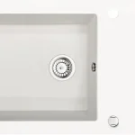 Legkelendőbb Deante Capella 860x500 gránit/üveg mosogató, alabástrom ZSC AW2CDeante
