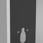 Akciós ár Wellis Corsica Black falsík előtti WC tartály fali wc-hez, fekete WF00073Wellis