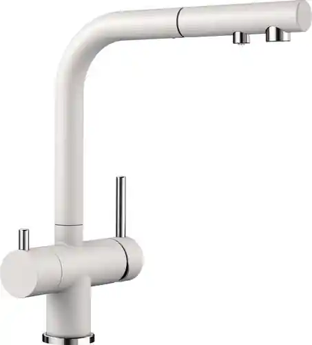 Kiárusítás Blanco FONTAS-S II kihúzható fejes mosogató csaptelep króm/fehér 525204Blanco