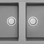 Elleci Best 450 munkalap alá szerelhető 2 medencés gránit, M79 Aluminium LMB45079BSOElleci Újdonság