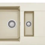 Ne maradj le Elleci Easy 425 egy medence gyümölcsmosóval, csepegtetővel gránit mosogató, G62 Bianco Antico LGY42562Elleci