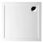 Kiárusítás POLYSAN AURA LIGHT szögletes öntöttmárvány zuhanytálca, 90x90x3cm 11221Polysan