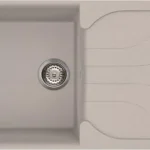 Korlátozott ajánlat Elleci Ego 480 egy medence csepegtetővel gránit mosogató, M79 Aluminium LME48079Elleci