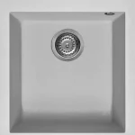 Bestseller Elleci Quadra 100 egy medencés gránit mosogató, M79 Aluminium LMQ10079Elleci