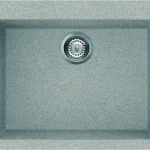 Gyors szállítás Elleci Quadra 110 egy medencés gránit mosogató G55 Grigio Pietra LGQ11055Elleci