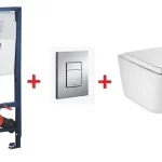 Grohe Rapid SL falsík alatti wc tartály komplett szett SZP-GR94 (38528001, 38732000, Roca-A34647L000, Roca-A801470004)Grohe Gyors kiszállítás