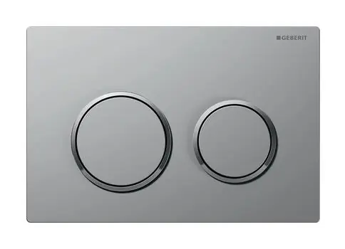 Geberit Omega20 kétmennyiséges öblítésű működtető nyomólap matt króm easy-to-clean bevonattal, fényes króm 115.085.JQ.1Geberit Szuper akció