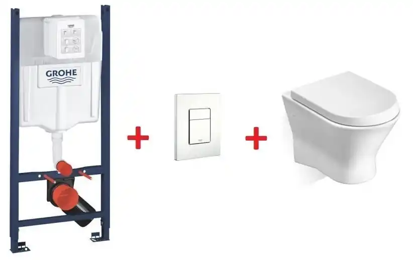 Biztonságos vásárlás Grohe Rapid SL falsík alatti wc tartály komplett szett SZP-GR65 (38528001, 38732SH0, Roca-A346640000, Roca-A80164A004)Grohe