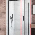 Azonnal elérhető Radaway Idea Black S1 90 J fekete zuhanykabin oldalfal 387050-54-01RRadaway