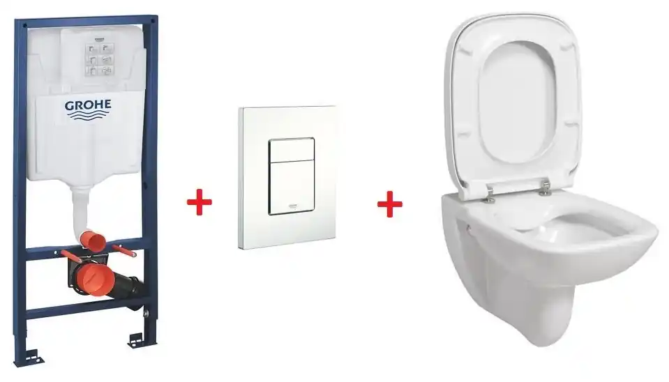 Grohe Rapid SL falsík alatti wc tartály komplett szett SZP-GR63 (38528001, 38732SH0, Roca-A34699L000, Roca-A8019D0004)Grohe Expressz szállítás