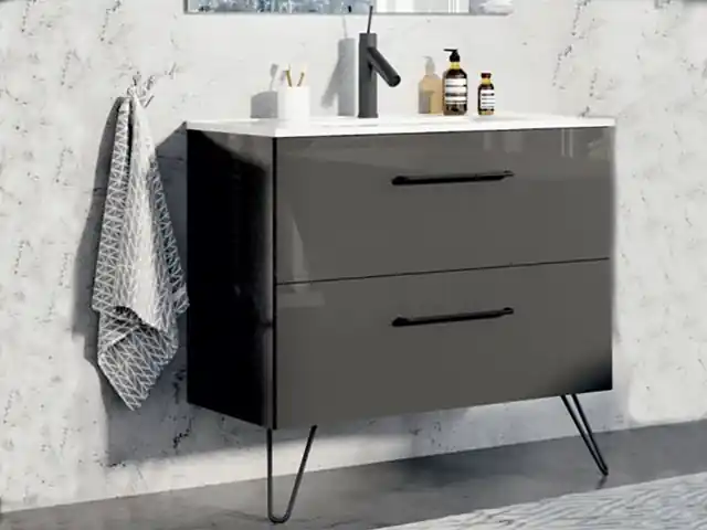 AREZZO design Carmel 70 cm-es alsószekrény 2 fiókkal, antracit AR-167223Arezzo Design Különleges ajánlat
