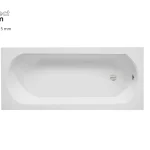 Besco INTRICA SLIM 160x75 cm egyenes kád, fehér WAIN-160-SLBesco Kedvezmény