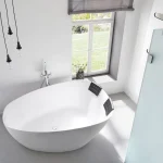 Akció Riho Toledo Solid Surface 160x110 cm szabadonálló kád BS55 (BS5500500000000) B126001105Riho