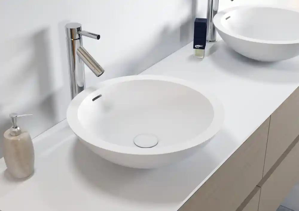 Riho Avella Solid Surface Ø42x14 cm pultra ültethető mosdó (F7AN6042421114) W016002105Riho Utolsó esély