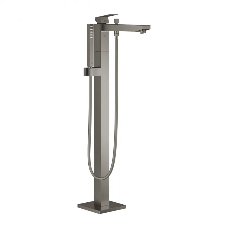 Akciós ár GROHE Eurocube egykaros kádtöltő csaptelep 1/2″, padlóra szerelhető, matt hard grafit 23672AL1Grohe